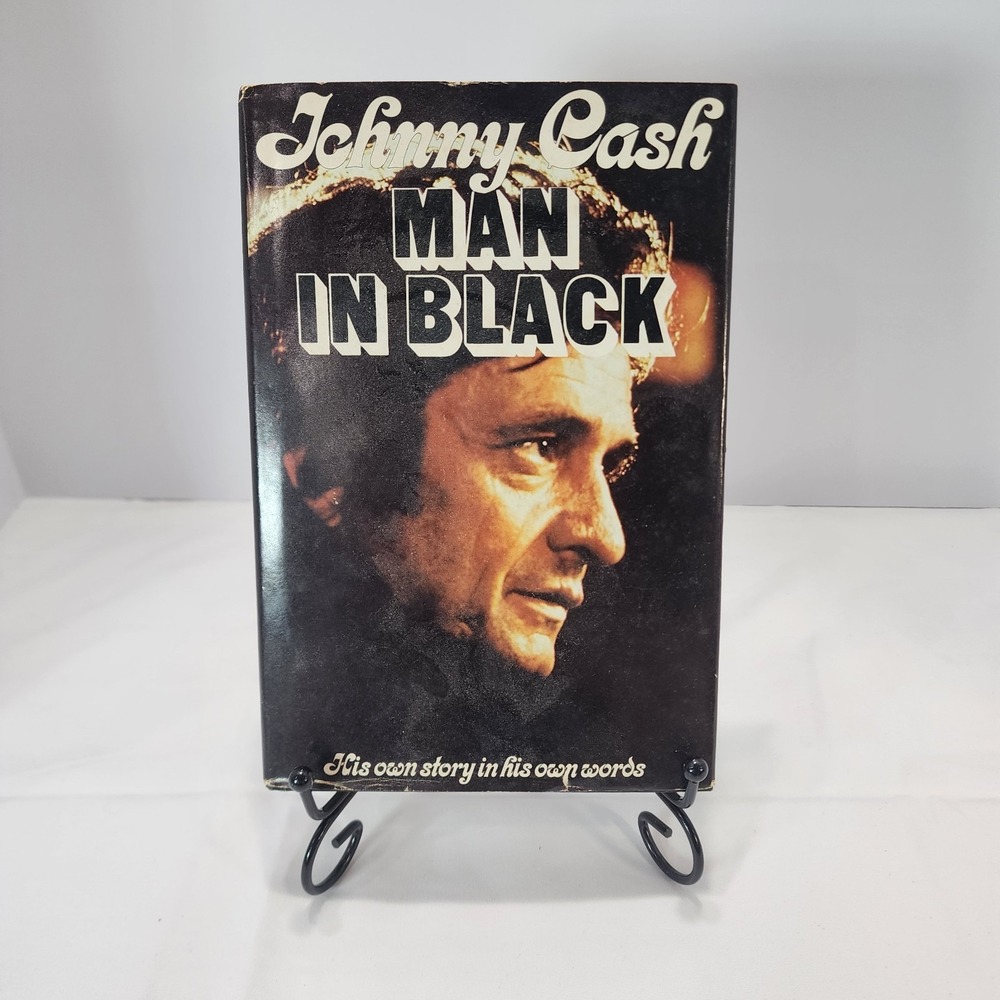 Johnny Cash Man In Black His Own Story In His Own Words Hardcover 1975 1st Editi